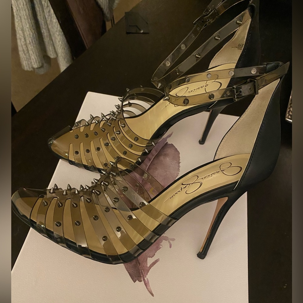 Size 9 smoke color Jessica Simpson heel